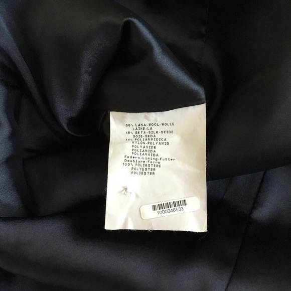 Armani Collezioni Blazer Black Made in Italy Size 16 - Picture 7 of 10